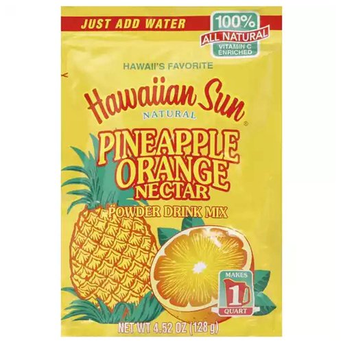 Hawaiian Sun Powder Mix, Pineapple Orange