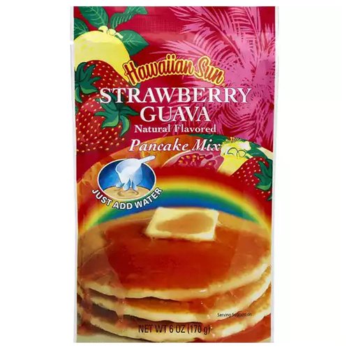Hawaiian Sun Pancake Mix, Strawberry Guava