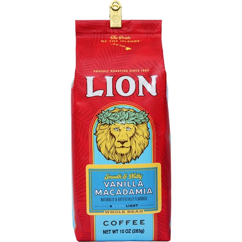 Lion Coffee Vanilla Macadamia Roast, Whole Bean