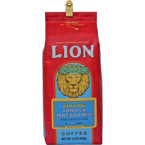 Lion Coffee, Vanilla Macadamia, Auto Drip Grind