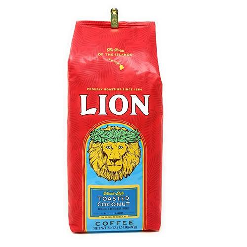 Lion Coffee Light Medium Toasted Coconut Roast, Ground