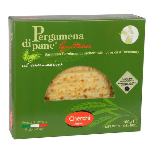 Cherchi Pane Carasau Rosemary Olive Oil