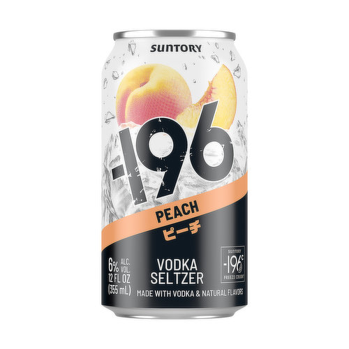 -196 Cocktail Vodka Peach Seltzer (4-pack)