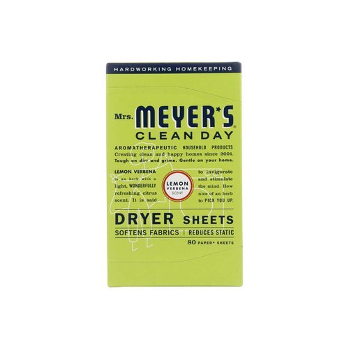 Mrs. Meyer's Clean Day Dryer Sheets, Lemon Verbena