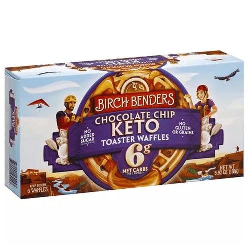 Birch Benders Keto Toaster Waffles, Chocolate Chip