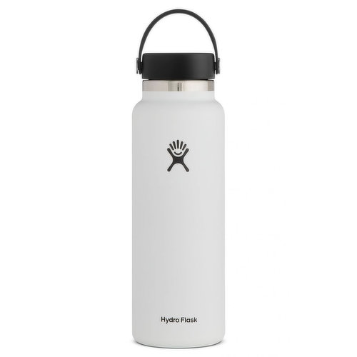 Hydro Flask Wide Mouth 40oz White