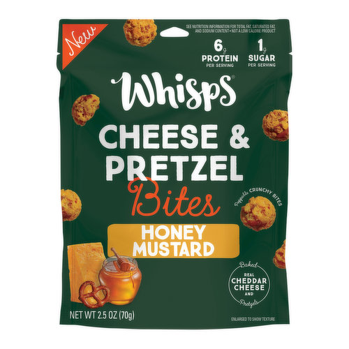 Whisps Cheese & Pretzel Bites, Honey Mustard