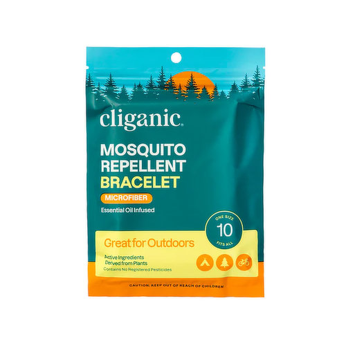 Cliganic Mosquito Microfiber Repellent Band (10-pack)