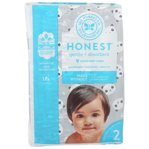 The Honest Company Pandas Diapers, Size 2