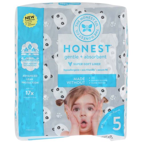 The Honest Company Pandas Diapers, Size 5