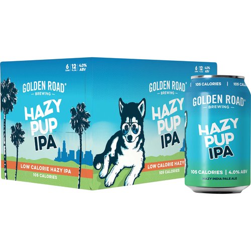 Golden Road Hazy Pup Ipa, Cans (Pack of 6)