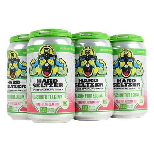 Belching Beaver Hard Seltzer, Passion Fruit & Guava, Can (Pack of 6)