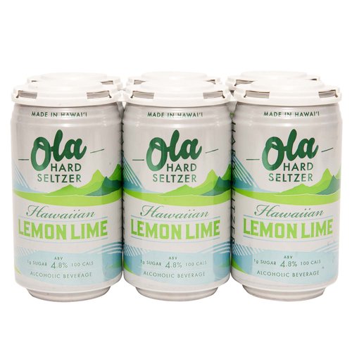 Ola Seltzer, Lemon Lime, Cans (Pack of 6)