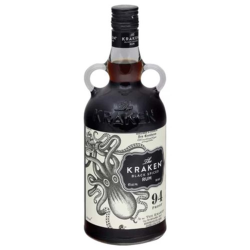 The Kraken Rum, Black Spiced, 94 Proof