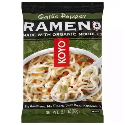 Koyo Natural Foods Ramen, Garlic Pepper