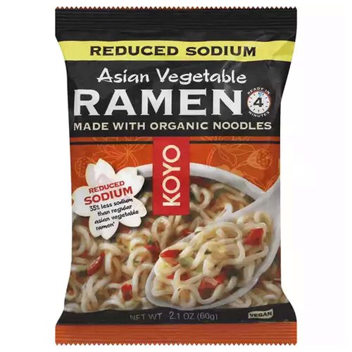 Koyo Asian Vegetable Ramen, Reduced Sodium