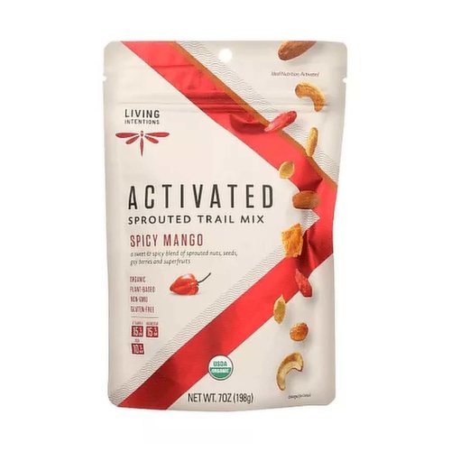 Living Intentions Organic Trail Mix, Mango Goji Fire 