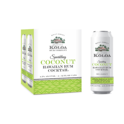 Koloa Sparkling Coconut (4-pack)