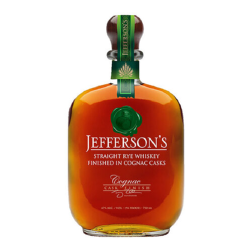 Jeffersons Straight Rye Whiskey Finished in Cognac Casks