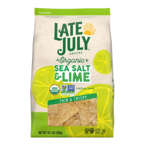 Late July Restaurant Tortilla Chips Sea Salt Lime