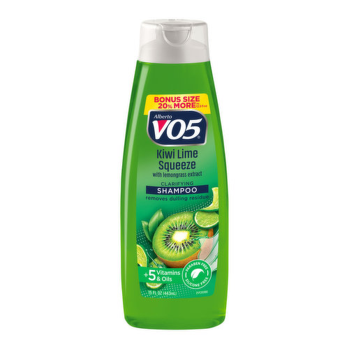 Alberto VO5 Kiwi Lime Squeeze with Lemongrass Extract Clarifying Shampoo