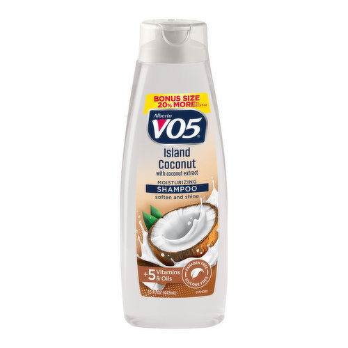 Alberto VO5 Island Coconut with Coconut Extract Moisturizing Shampoo