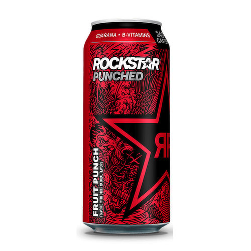 Rockstar Energy Drinks Refreshing Boom Whipped Orange Flavor 16 Oz