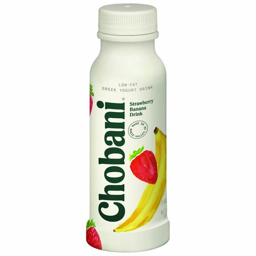 Chobani Greek Yogurt Drink Low Fat Strawberry Banana