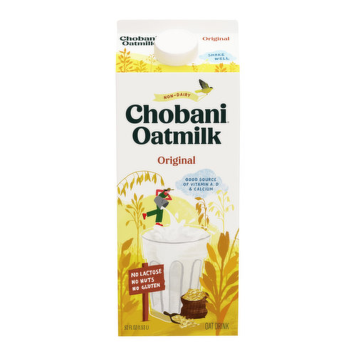 Chobani Original Non-Dairy Oatmilk Oat Drink