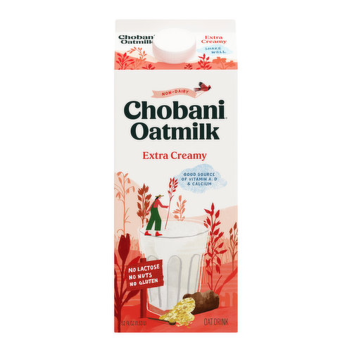 Chobani Extra Creamy Non-Dairy Oatmilk Oat Drink