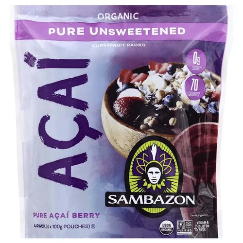 Sambazon Organic Pure Acai Berry, Unsweetened