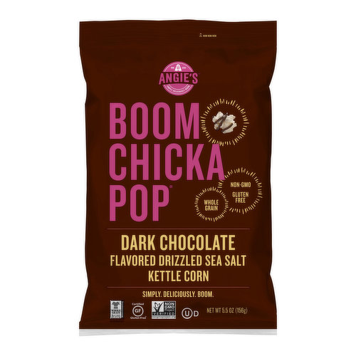 Angie's Boom Chicka Pop Dark Chocolate Flavored Drizzled Sea Salt Kettle Corn