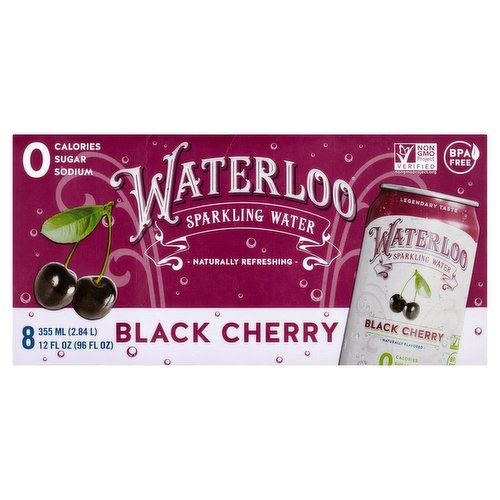 Waterloo Blk Cherry Sprk Wtr