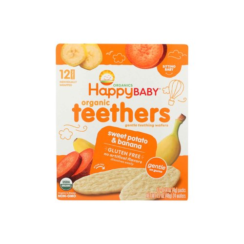 Happy Baby Organics Teethers, Sweet Potato & Banana