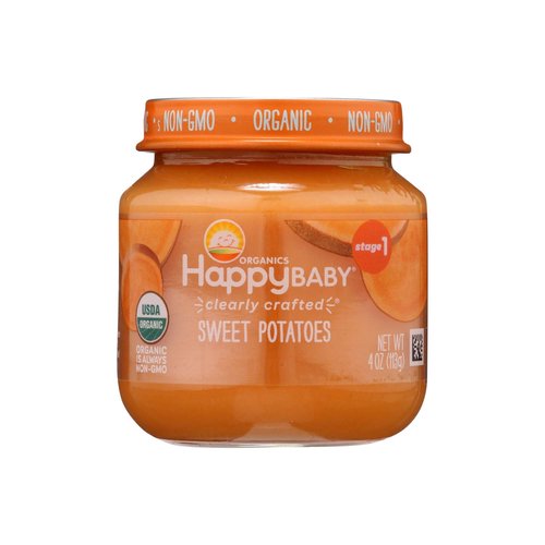 Happy Baby Organics Stage 1 Baby Food, Sweet Potatoes