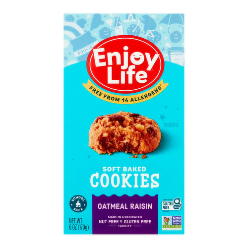 Enjoy Life Oatmeal Raisin Soft Baked Cookies