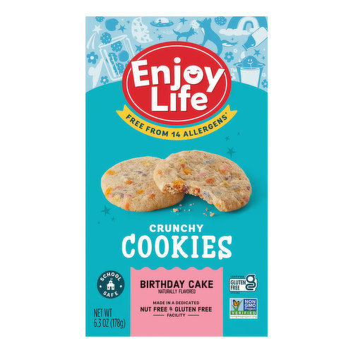 Enjoy Life Birthday Cake Crunchy Cookies