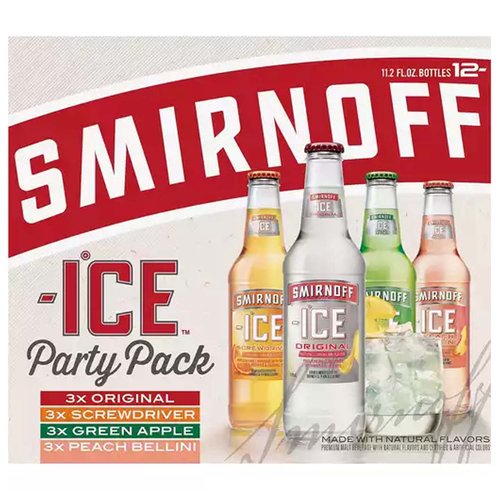 Smirnoff Ice, Party Pack, Bottles (Pack of 12)