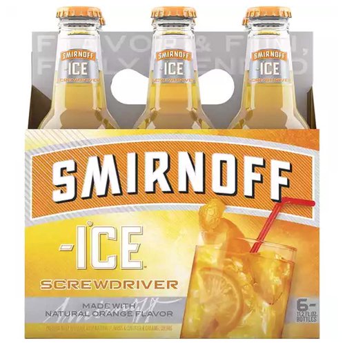 Smirnoff Premium Screwdriver, Bottles (Pack of 6)