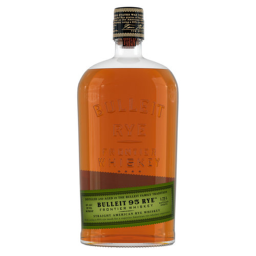 Savor the bold, spicy character of Bulleit 95 Rye Whiskey. With its russet color and aromas of biscuit, spice and dried apricot, our straight rye whiskey makes a good first impression before it's even opened. The flavor profile of our rye whiskey allows you to enjoy its distinctively clean finish that lingers long after the final sip. Simply combine our rye whiskey with sweet vermouth, a dash of bitters and a cherry for a classic Manhattan cocktail. Bulleit 95 Rye Whiskey earned a gold medal at the 2021 San Francisco World Spirits Competition. Please drink responsibly.