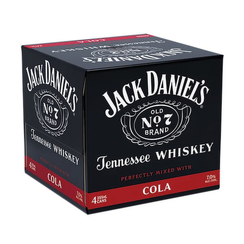 Jack Daniel's Whiskey Cola (4-pack)