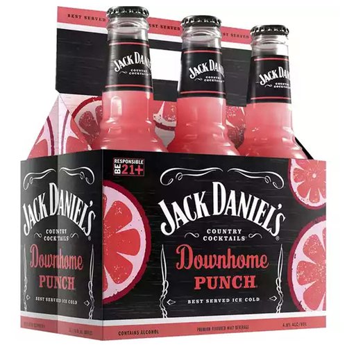 Jack Daniel's Country Cocktails, Downhome Punch, Bottles (Pack of