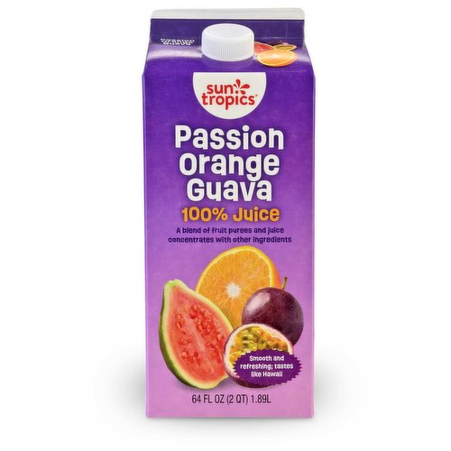 Sun Tropics 100% Juice, Passion Orange Guava