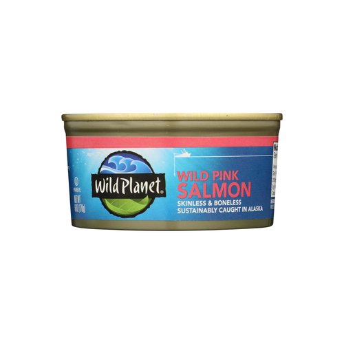 Wild Planet Pink Salmon, Boneless & Skinless