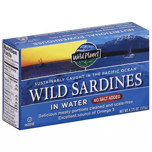 Wild Planet No Salt Added Sardines in Water