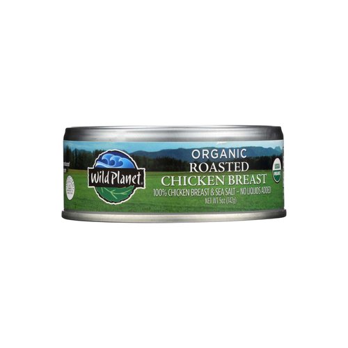 <ul>
<li>100% Chicken Breast & Sea Salt- No Liquids Added</li>
<li>USDA Organic</li>