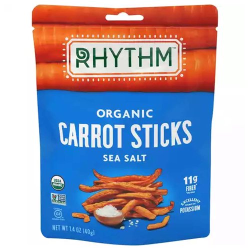 Rhythm Organic Carrot Sticks, Sea Salt