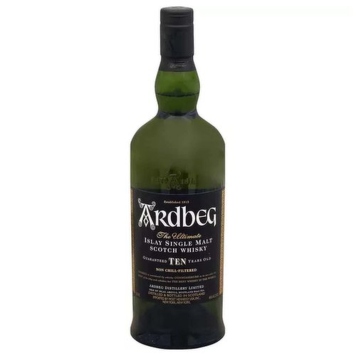 Ardbeg Scotch, Islay Single Malt