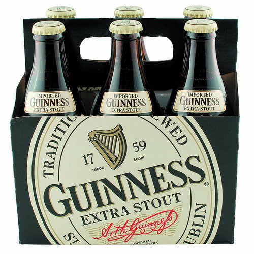 Guinness Extra Stout, Bottles (Pack of 6)