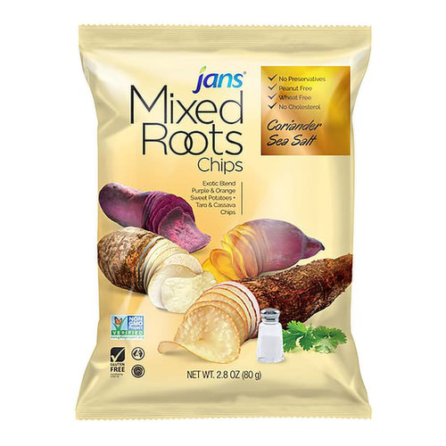 Jans Mixed Root Chips, Coriander Sea Salt